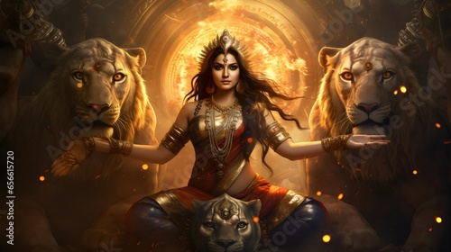 Durga pooja festival celebration