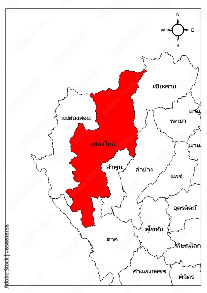 Obraz premium Chiang Mai province northern Thailand asia 
