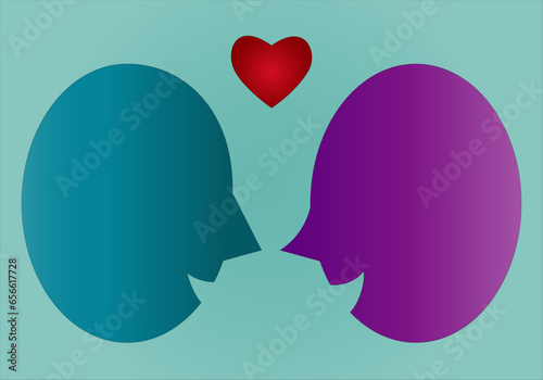 Conversación entre una pareja de enamorados