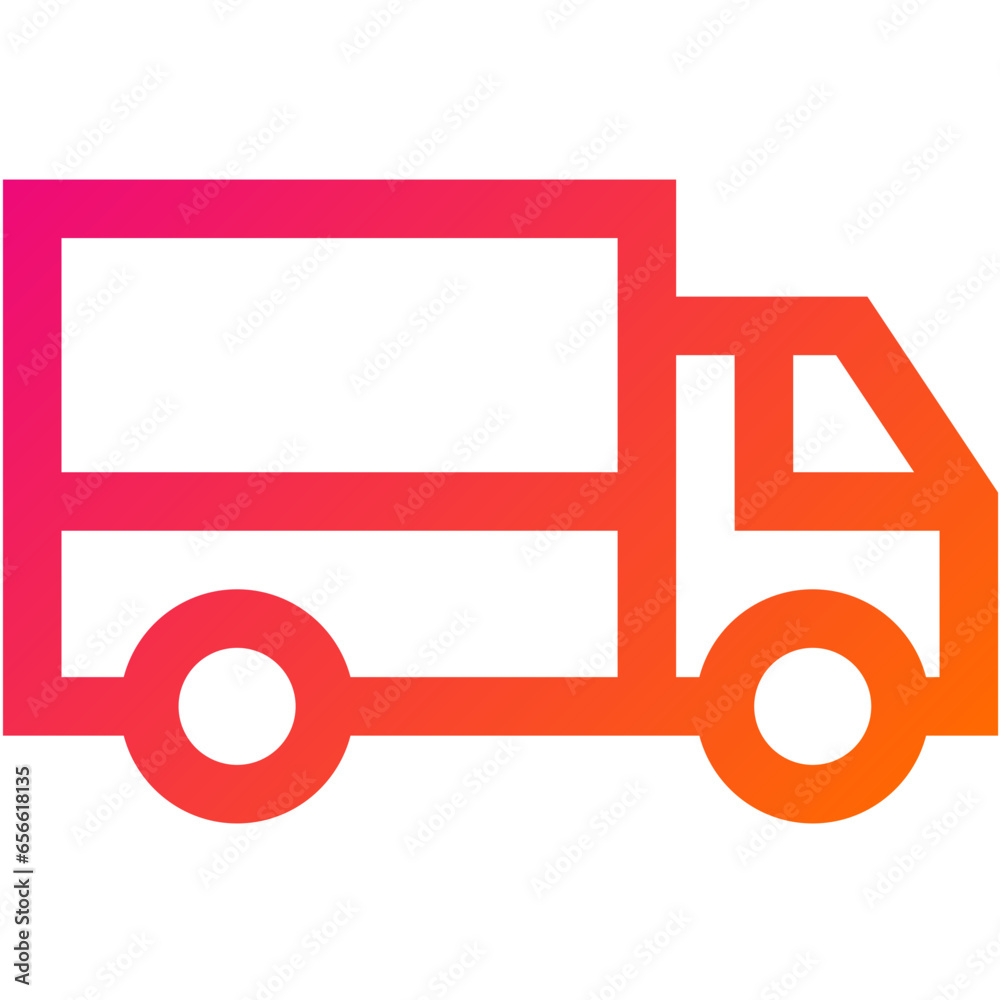 Delivery Truck Vector Icon Design Illustration