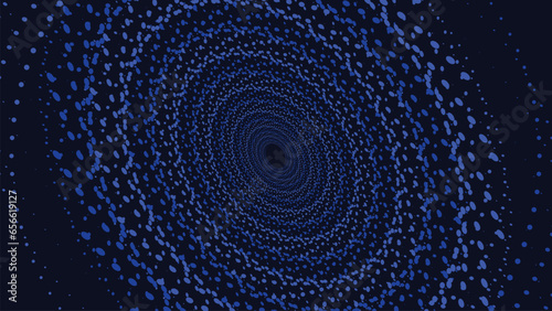 Abstract spiral blue line milky way nebula galaxy in dark color. This symbol  line background can be used as a banner or wallpaper. This can used as a website background.