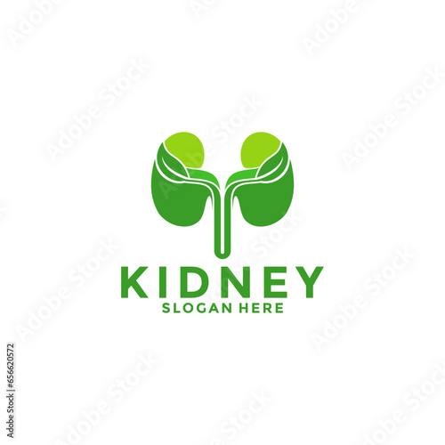 Kidney care logo, kidney logo design template