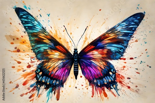 painting butterfly 