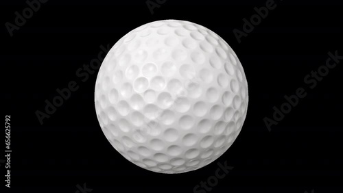 Medium size Golf Ball with transparent (alpha) background