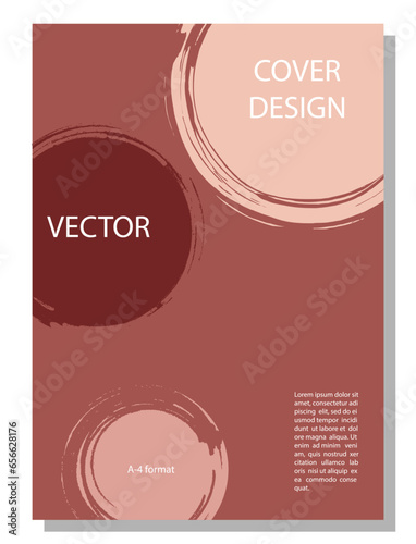Abstract editable background for a book cover, brochure, poster, or banner. Format A-4..