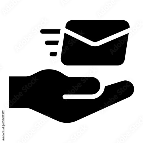 postal service glyph icon