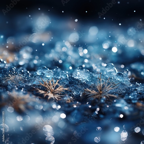 Snow flakes scatter on the ground, sparkling white shiny snow beautifully for backgrounds, blogs, websites, designs, celebrations, winter and snow. Generative Ai Image