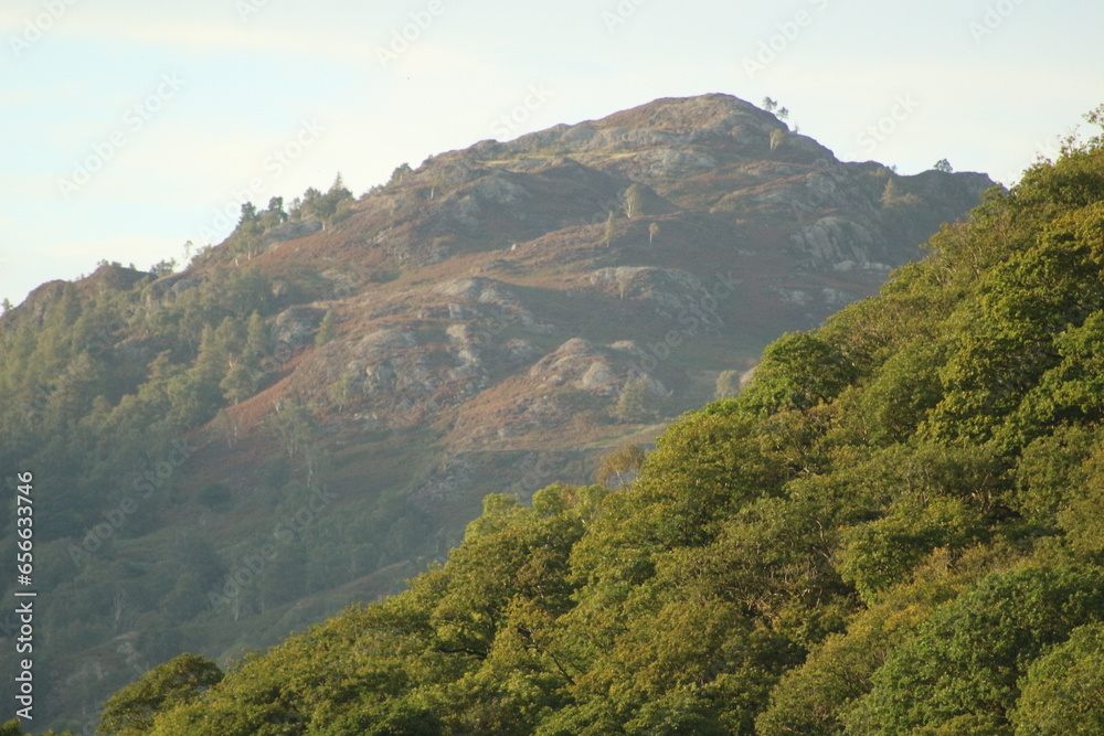 mountain landscape with clouds