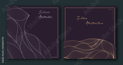 A pattern of wavy lines. Template for interior design, packaging, social networks. An idea for creative design