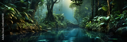amazon rainforest river landscape