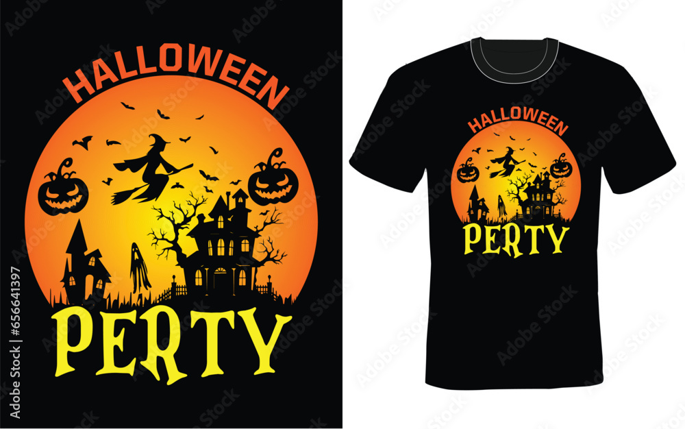 Halloween party  t shirt design 