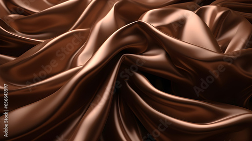 Abstract brown satin background. 3d render, for product presentation, product display, banner background