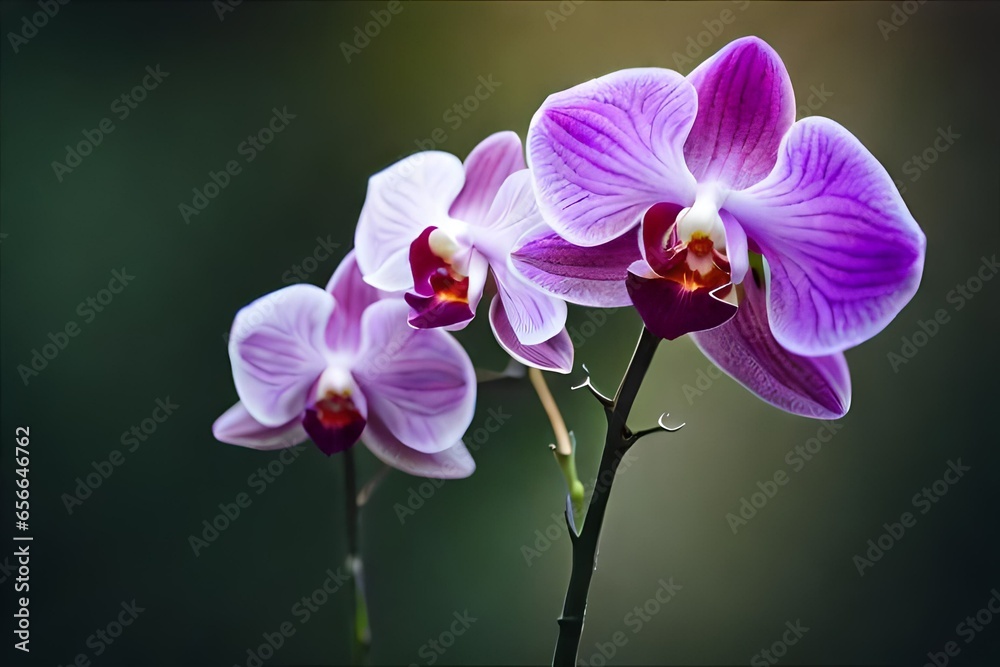 Obraz premium orchid on black