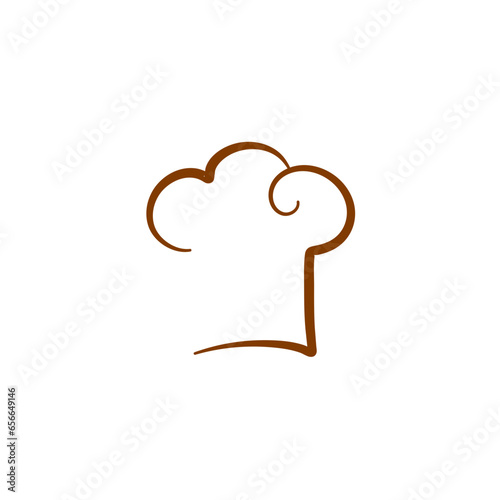 Hand drawn vintage chef and cook hats 