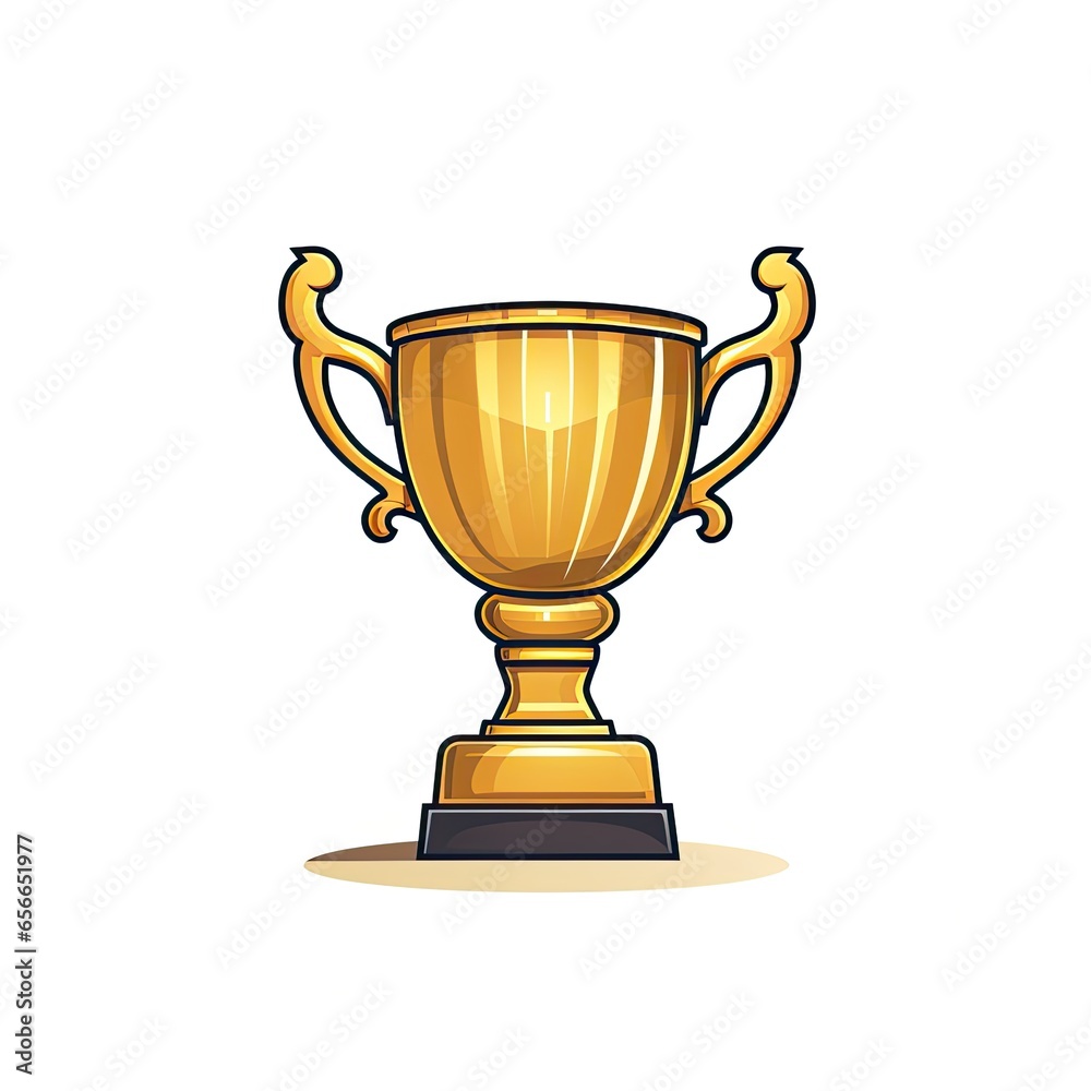 gold cup isolated on white background gold cup isolated on white background