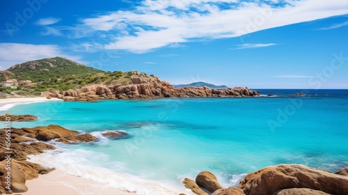 An observation of the Sardegna coastline at Cala Goloritze beach.