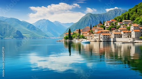 The ancient city of Kotor located in Montenegro., October 2023 photo
