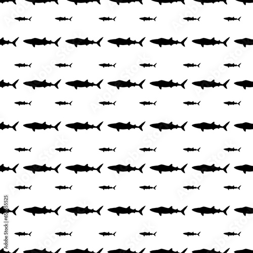 Aquatic Animals Pattern in Minimalistic Design