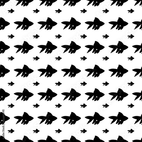 Aquatic Animals Pattern in Minimalistic Design