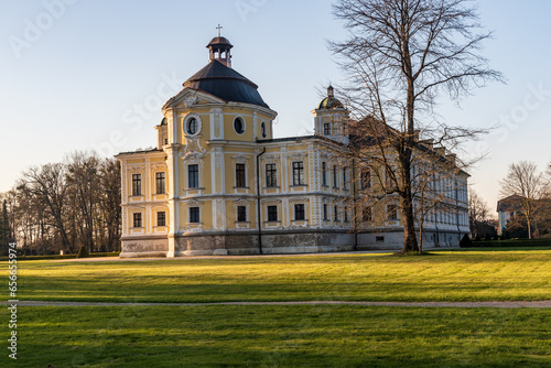 Kravare castle near Opava citx in Czech republic photo