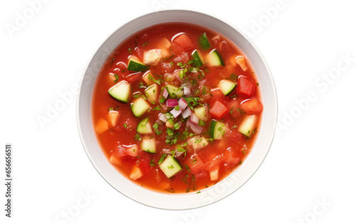 Steaming Bowl of Soup with Fresh Ingredients Isolated on Transparent Background