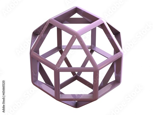 Wireframe Shape Rhombicuboctahedron 3D print model
