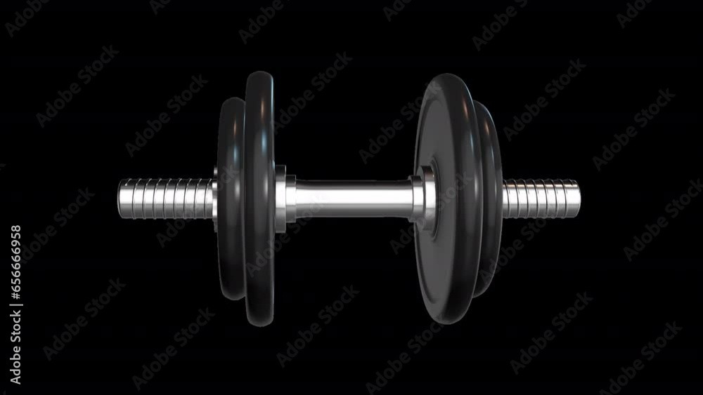 Dumbbell with transparent (alpha) background
