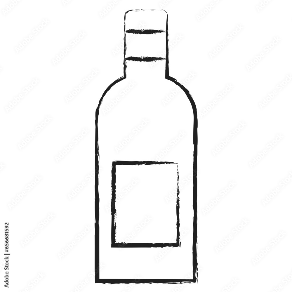 Hand drawn Medical Bottle icon