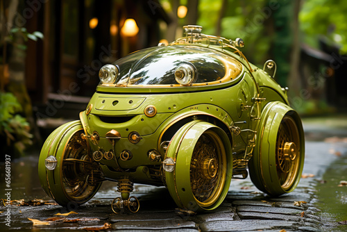 a car designed by a frog, animals cars © VicenSanh