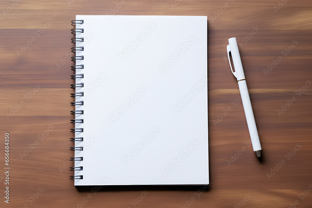Notizblock oder Notepad mit Stift und Getränk Close up Notizblock oder Notepad mit Stift und Getränk Close up