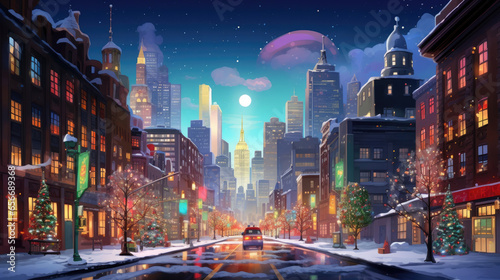 night in the city