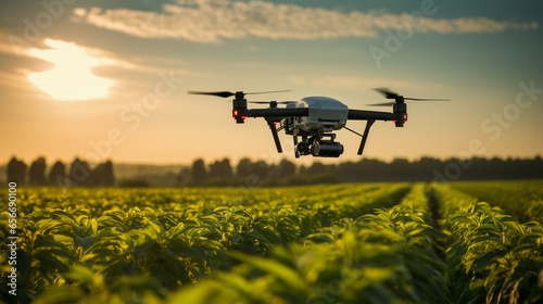 Using quadcopters in crop fields.