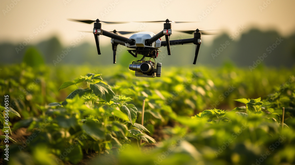 Using quadcopters in crop fields. Using quadcopters in crop fields.