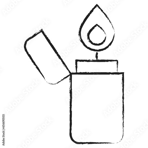 Hand drawn Lighter icon