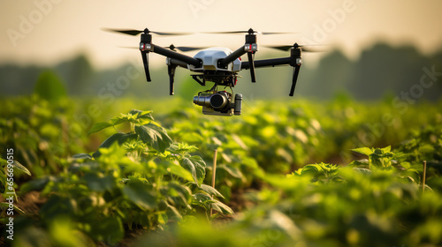Using quadcopters in crop fields.
