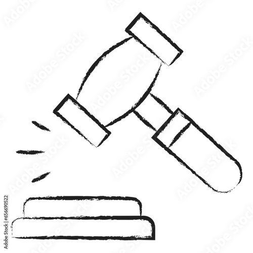 Hand drawn Auction icon