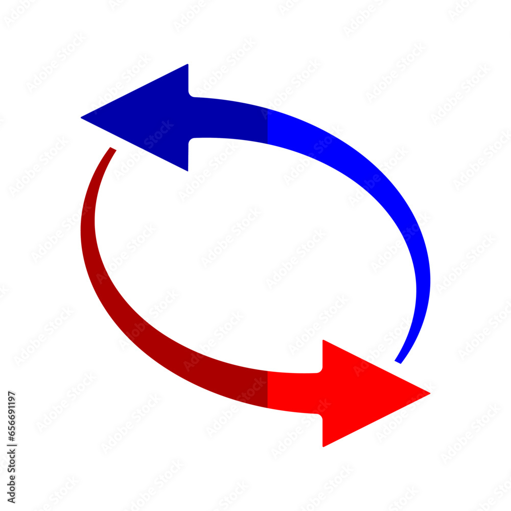 circular arrow icon in the opposite direction circular arrow icon in the opposite direction