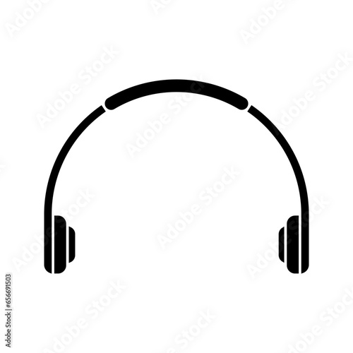 Headset icon vector isolated