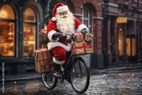 Santa's eco-friendly delivery