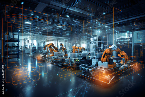 Smart factory with connected infrastructure