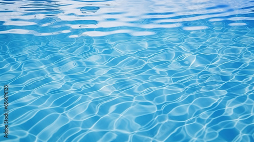 Detailed view of the subtle waves in a swimming pool..