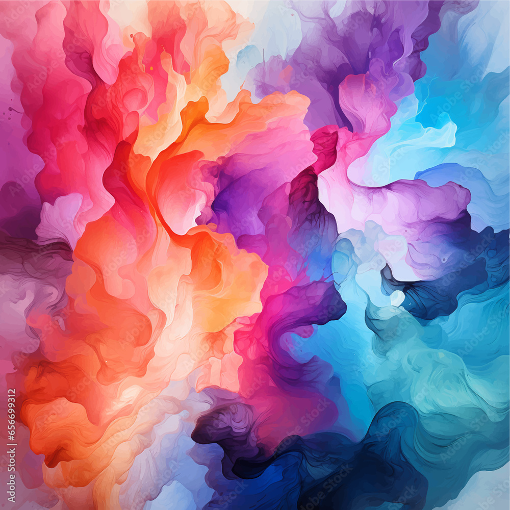 Watercolor paint vector art ilustration