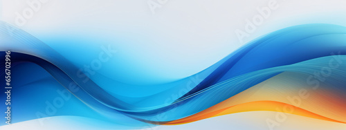 Blue wave. Blue abstract wave flow with white background