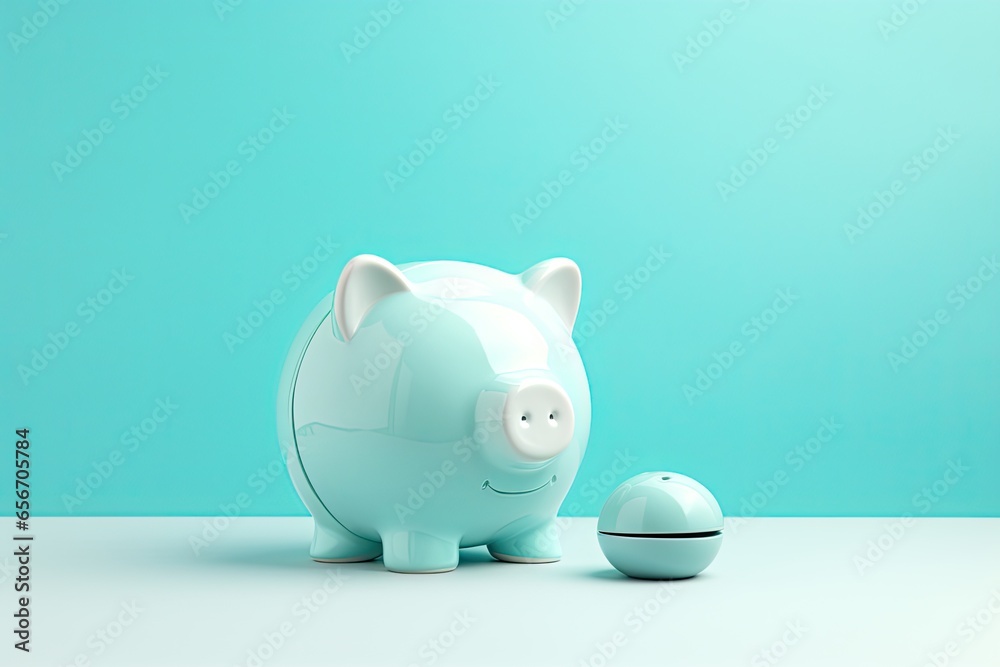 piggy bank isolated