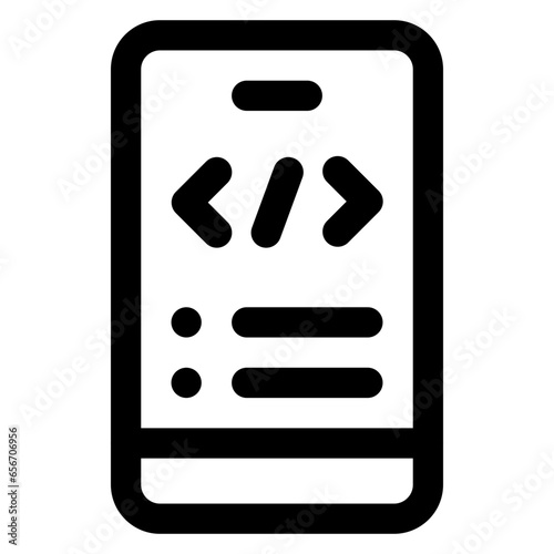 Smartphone Coding Icon