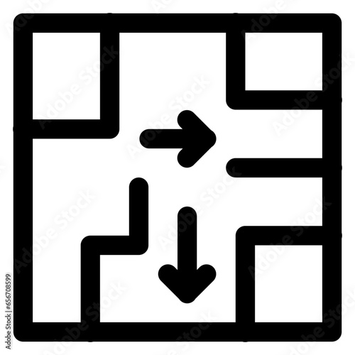 Evacuation Plan Icon