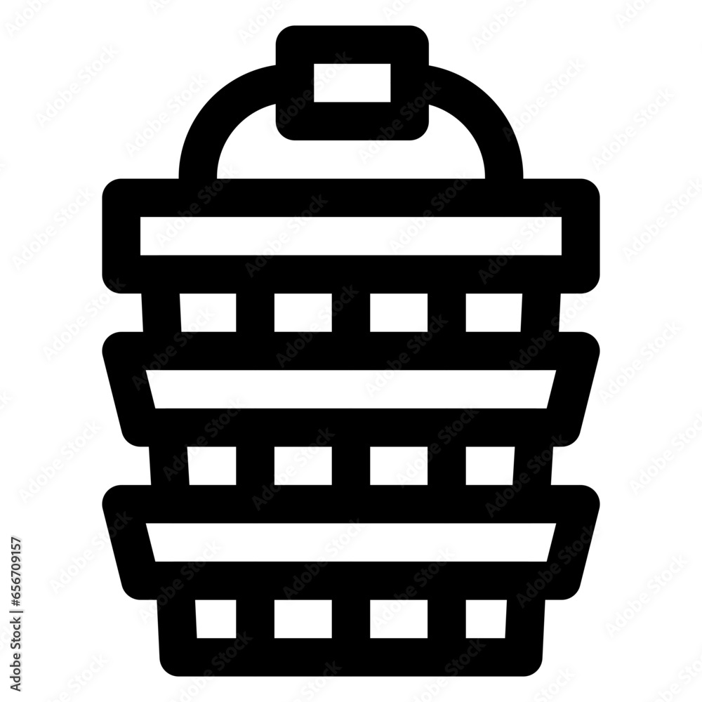 Wood Bucket Icon