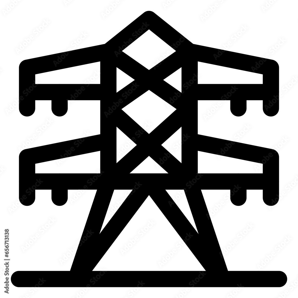 Transmission Tower Icon Transmission Tower Icon