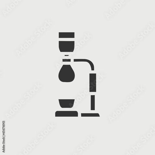 coffee brewer vector icon illustration sign