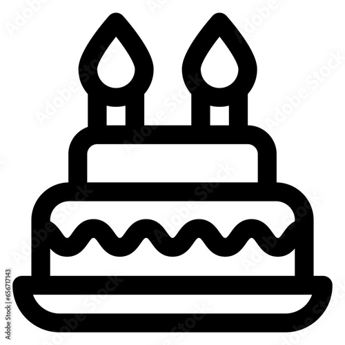 Two Layered Cake Icon